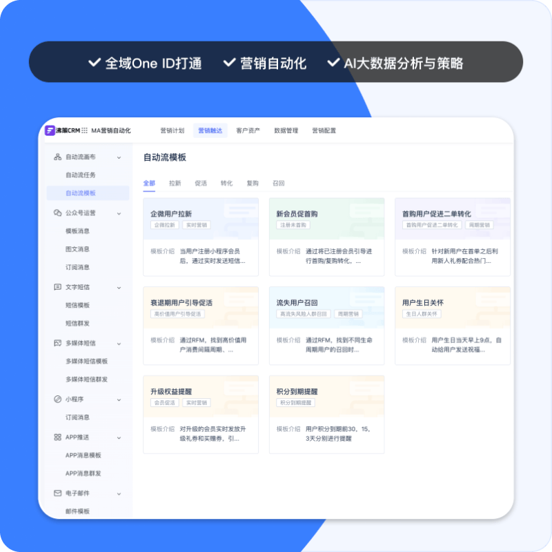 沸策AI-CRM会员营销